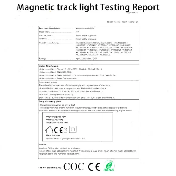 220V Magnetic Track System Lighting Black/White 6063 Aluminum 4ft/6ft