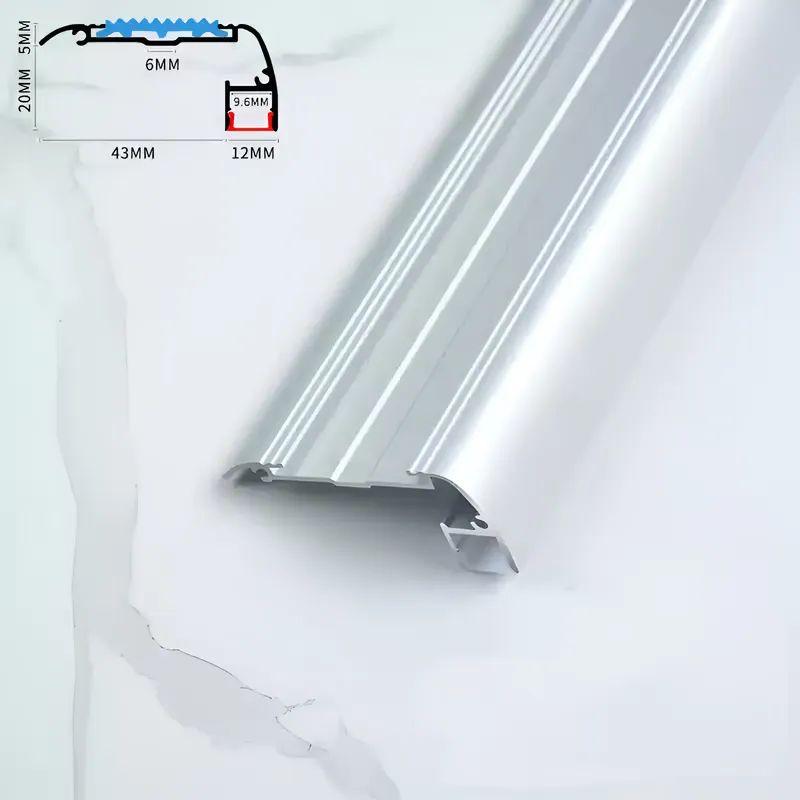 55x25mm White Stair Nosing LED Strip Vision Lighting 55x25mm White Stair Nosing LED Strip Vision Lighting