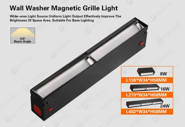 6063 Aluminum Lighting Track System 35mm Black/White 8W/16W LED
