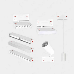 Commercial Track Lighting Systems 6063 Aluminum Black White 10W 20W 30W