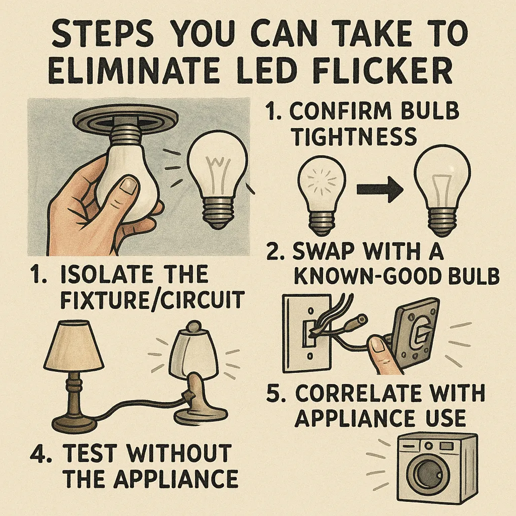 Steps You Can Take to Eliminate LED Flicker