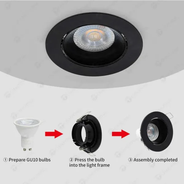 6 Inch LED Recessed Downlight UL Damp Rated Aluminum Housing