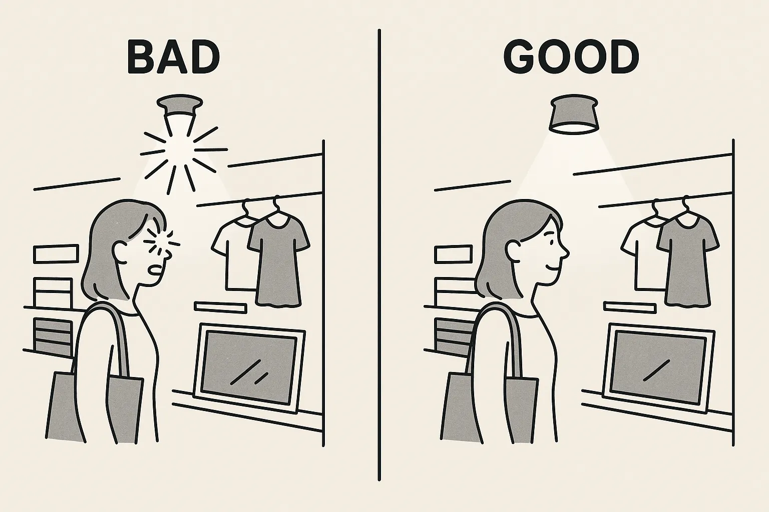 Manage Glare for Customer Comfort