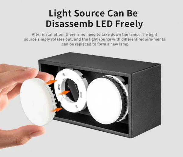 Outdoor LED Wall Downlights IP65 12W Aluminum Housing