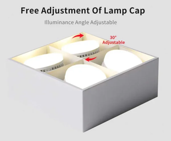 Outdoor LED Wall Downlights IP65 12W Aluminum Housing