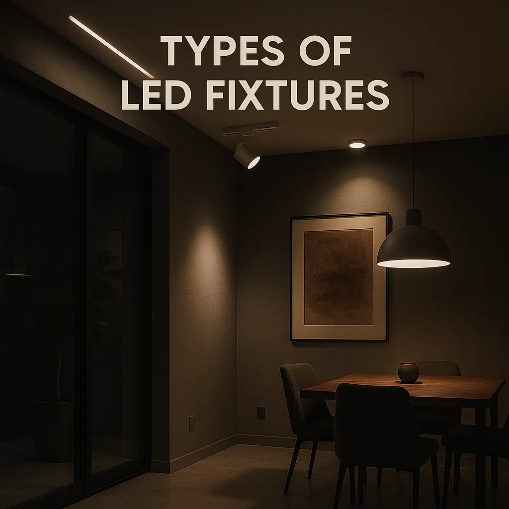 Types of LED Fixtures Application 01