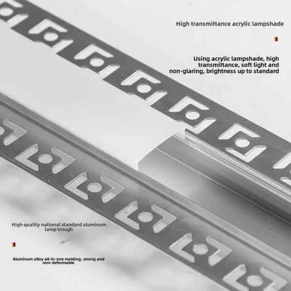 6063 Aluminum LED Plasterboard Profile for Ceiling Linear Lighting