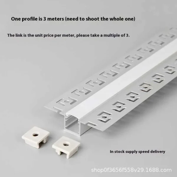 6063 Aluminum Strip Lights Ceiling Recessed Linear Profile