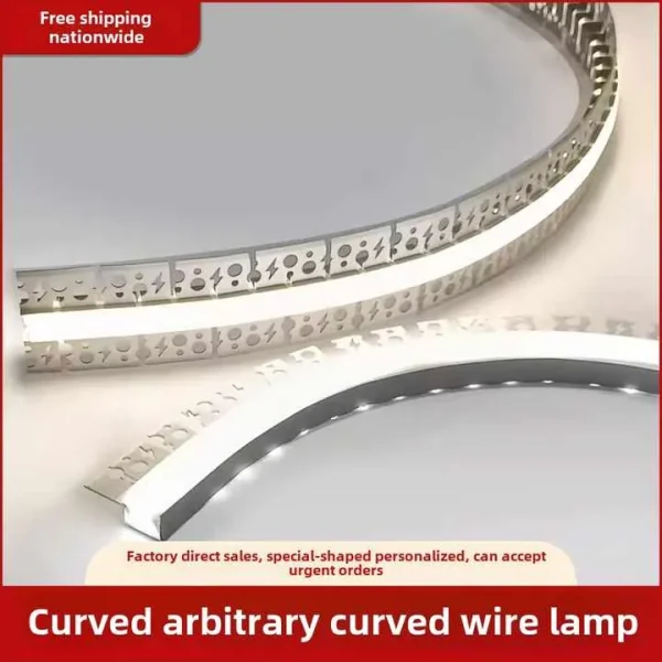 6063 Flexible LED Profile for Plaster In Lighting