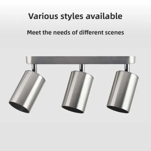Adjustable Track Lighting: GU10 Aluminum Spotlight