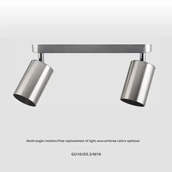 Adjustable Track Lighting: GU10 Aluminum Spotlight