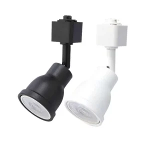 Commercial LED Track Lighting GU10 Black Aluminum 6063