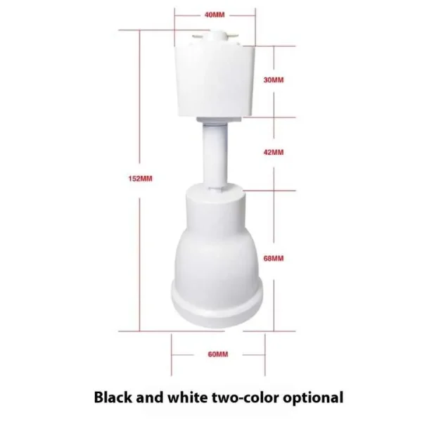 Commercial LED Track Lighting GU10 Black Aluminum 6063