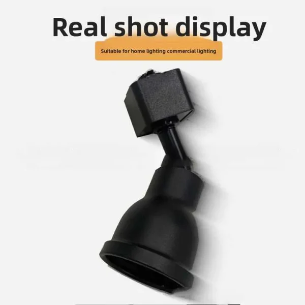 Commercial LED Track Lighting GU10 Black Aluminum 6063