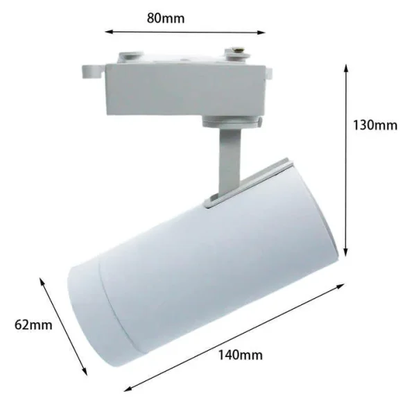 Commercial Track Lighting GU10 Aluminum 6063-T5