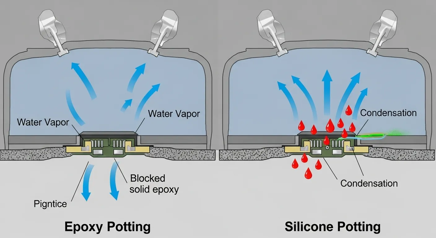 Epoxy vs Silicone Sealing