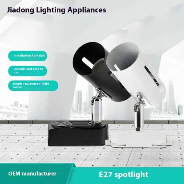 GU10 LED Track Lighting with 6063 Aluminum - Black/White