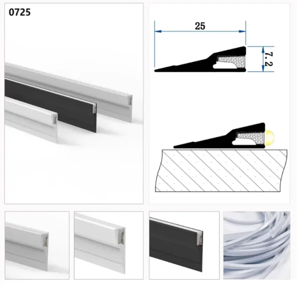 LED Lights in Bedroom Ceiling: 6063 Aluminum Profile