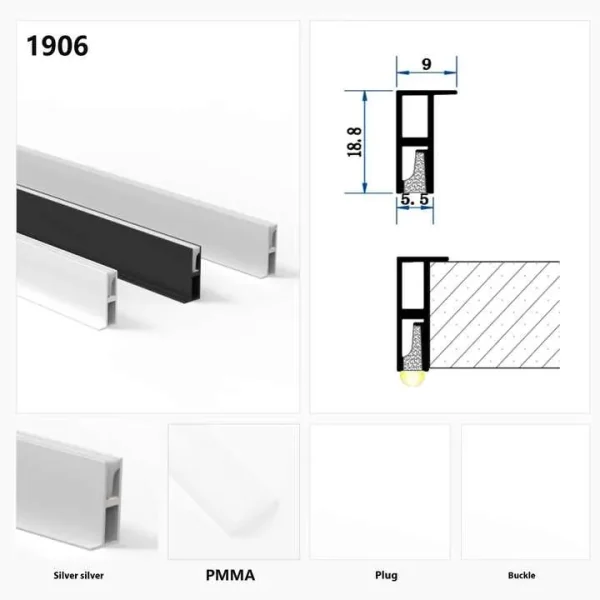 LED Lights in Bedroom Ceiling: 6063 Aluminum Profile
