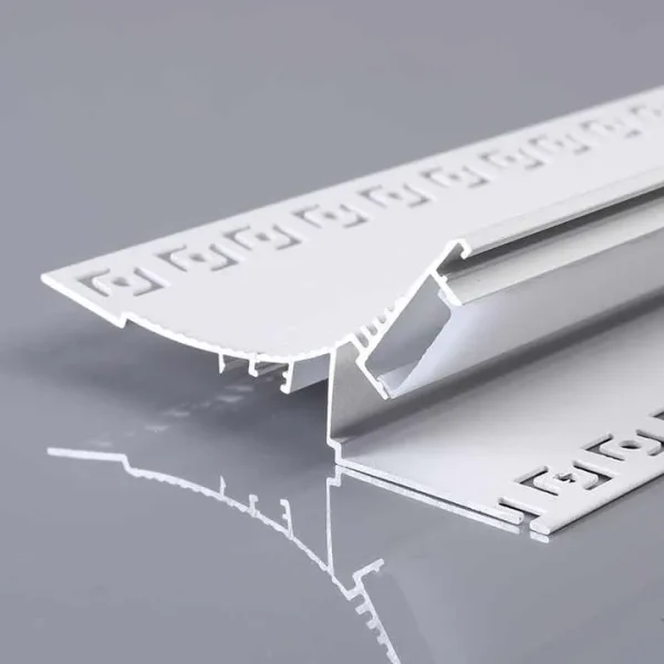 LED Tape Ceiling Profile 6063 Aluminum Recessed Plaster-in
