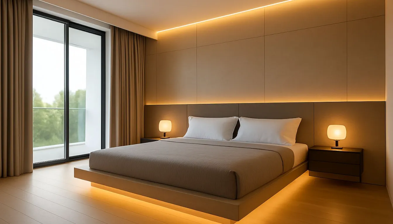 Modern-Minimalist-Bedroom-Exuding-Calm-And-Cozy-Ambiance